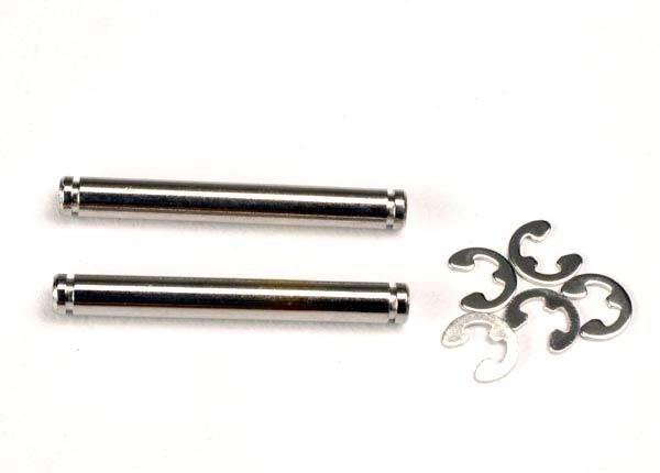 Traxxas 2636 - Suspension Pins 26mm (Kingpins) (2) W/ E-Clips (4)