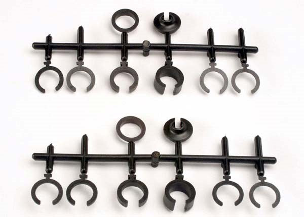 Traxxas 2668 - Spring retainers upper & lower (2)/ spring pre-load spacers: 1mm (4)/ 1.5mm (2)/ 2mm (2)/ 4mm (2)/ 8mm (2) (Big Bore Shocks)