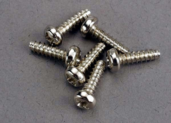 Traxxas 2675 - Screws 3x10mm roundhead self-tapping (6)