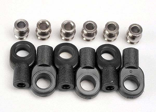 Traxxas 2742X - Rod Ends short (6)/ hollow balls (6)