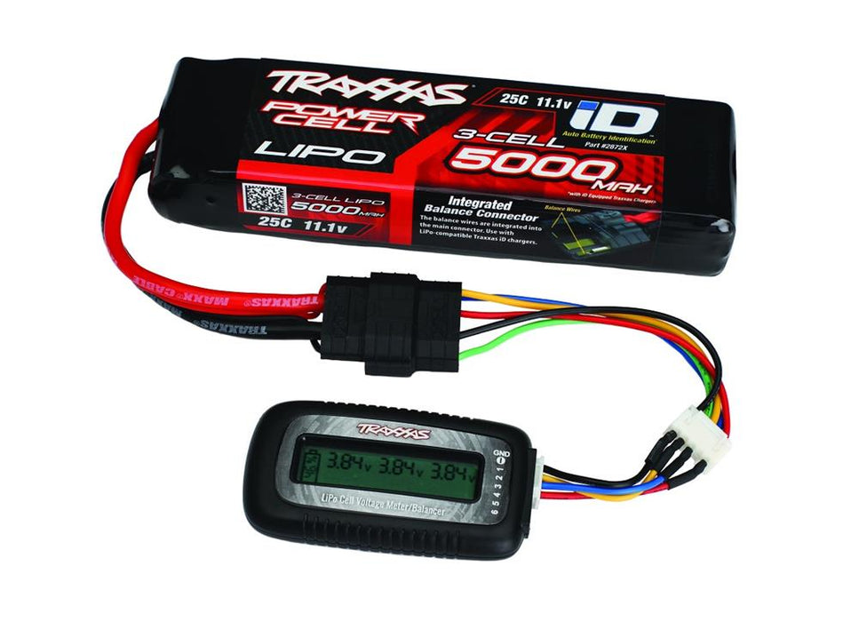 Traxxas 2968 - LiPo cell voltage checker/balancer (requires #2938X adapter for Traxxas iD batteries)