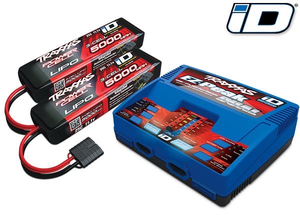 Traxxas 2990 - 2 of 3s 5000mah Battery/Charger Completer Pack