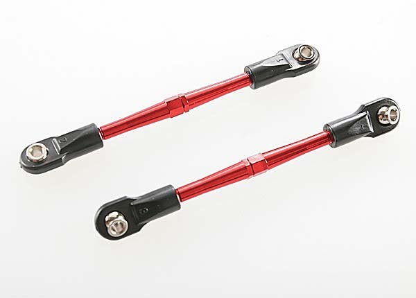 Traxxas 3139X - Turnbuckles Aluminum (Red-Anodized) Toe Links 59mm (2) (assembled with rod ends & hollow balls) (requires 5mm aluminum wrench #5477)