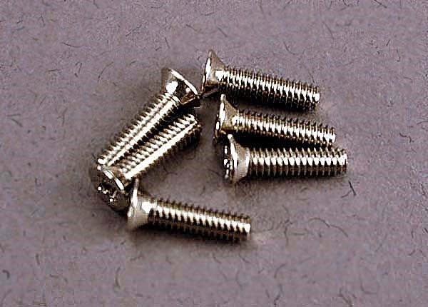 Traxxas 3161 - Screws 2x8mm countersunk machine (6)