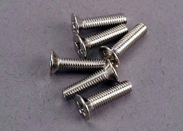 Traxxas 3178 - Screws 3x12mm countersunk machine (6)