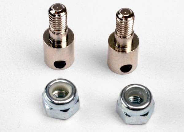 Traxxas 3180 - Guide rod (2)/ nuts (2)