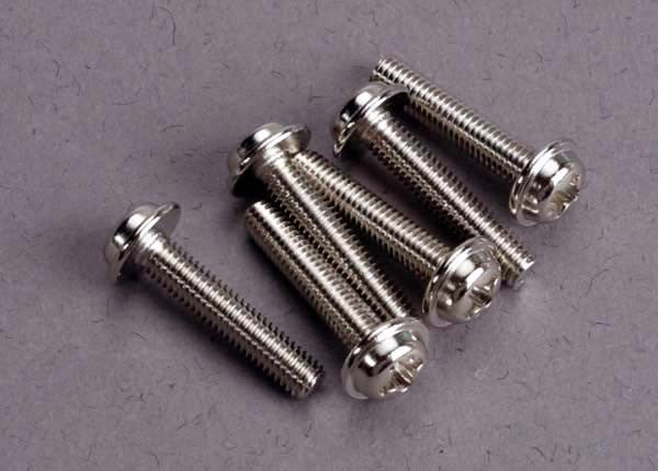 Traxxas 3187 - Screws 3x15mm washerhead machine (6)