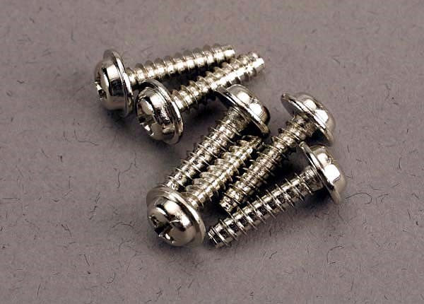 Traxxas 3286 - Screws 3x12mm washerhead self-tapping (6)