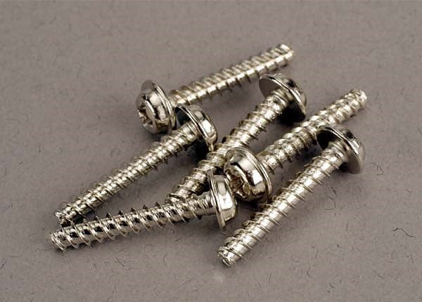 Traxxas 3289 - Screws 3x18mm washerhead self-tapping (6)