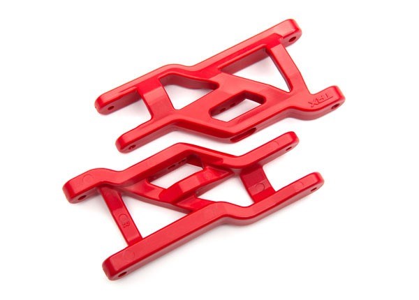 Traxxas 3631R - Suspension arms red front heavy duty (2)