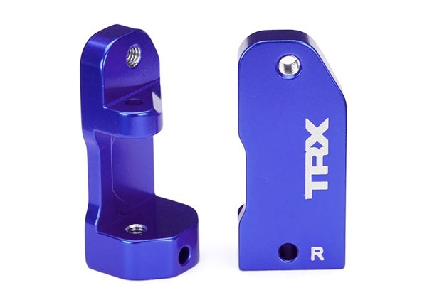 Traxxas 3632A - Caster blocks 30-degree blue-anodized 6061-T6 aluminum (left & right)/ suspension screw pin (2)