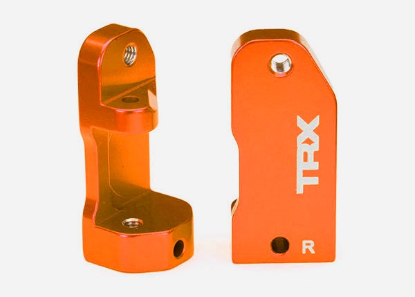 Traxxas 3632T CASTER BLOCK ALUMINUM ORANGE 30D