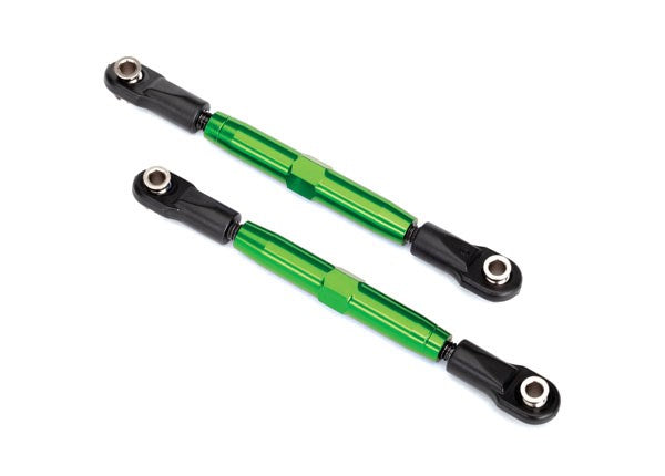 Traxxas 3644G Camber links rear (TUBES green-anodized 7075-T6 aluminum stronger than titanium)