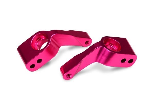 Traxxas 3652P - Aluminum Stub Axle Carriers Pink-Anodized