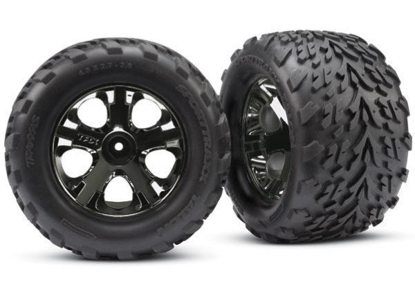 Traxxas 3669A - Tires & Wheels Assembled Glued (2.8") (All-Star Black