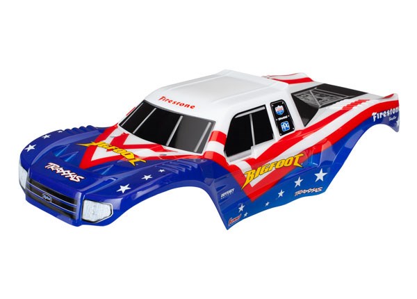 Traxxas 3676 BODY BIGFOOT RWB DECALS APPLD