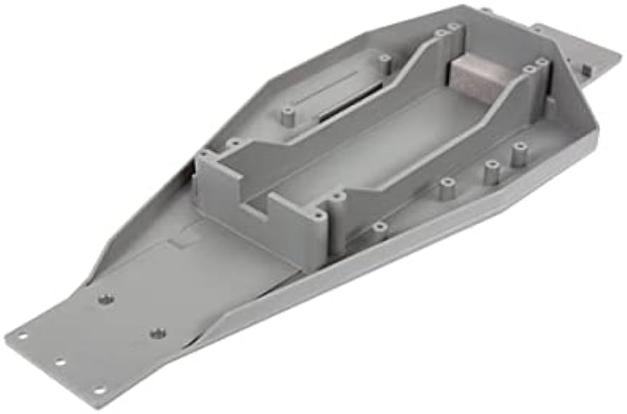 Traxxas 3728A LOWER CHASSIS GRAY 166MM BATT COMPARTMENT