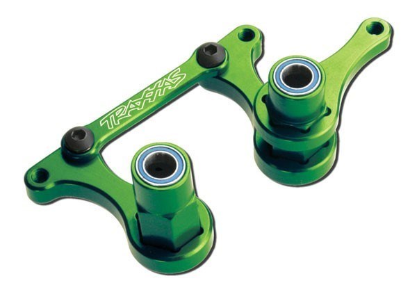 Traxxas 3743G - Steering Bellcranks Green-Anodized Drag Link