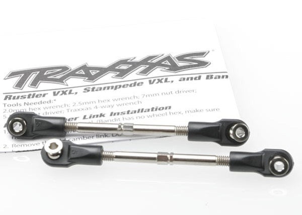 Traxxas 3745 - Turnbuckles Toe Link 59Mm (78Mm Center To Center) (2) (assembled with rod ends and hollow balls)