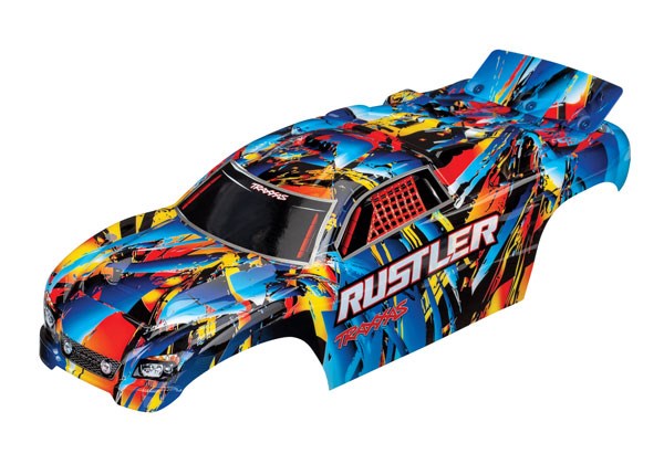 Traxxas 3748 BODY RUSTLER RNR DECALS APPLD