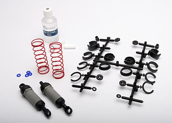 Traxxas 3760A - Ultra Shocks (gray) (long) (complete w/ spring pre-load spacers & springs) (2)