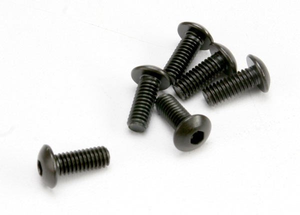 Traxxas 3936 - Screws 4x10mm button-head machine (hex drive) (6)