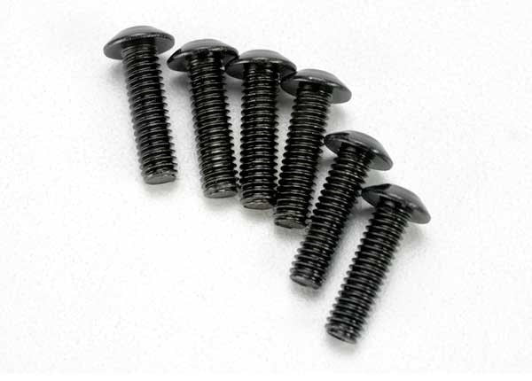 Traxxas 3938 - Screws 4X14Mm Button-Head Machine (Hex Drive) (6)