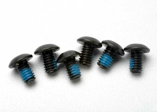 Traxxas 3939 - Screws 4x6mm button-head machine (hex drive) (with threadlock) (6)