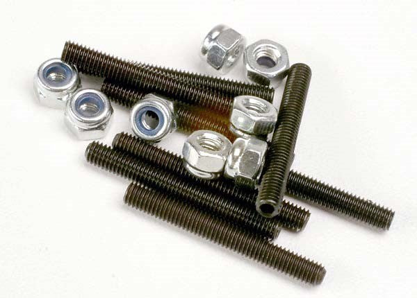 Traxxas 3962 - Grub screws 3x25mm (8)/ 3mm nylon locknuts (8)