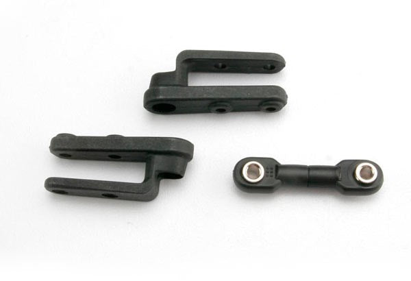 Traxxas 3968 - Servo horns steering (2)/ steering link (3x12mm) threaded rod (1)/ rod ends (2)/ hollow balls (2)