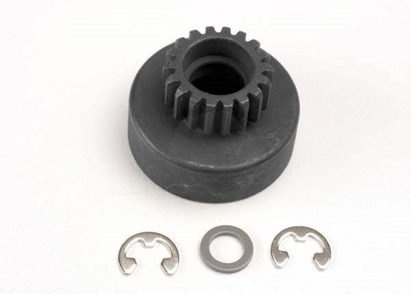 Traxxas 4118 - Clutch Bell (18-Tooth)/ 5X8X0.5Mm Fiber Washer (2)/ 5mm E-clip (requires #4609 - ball bearings 5x10x4mm (2))