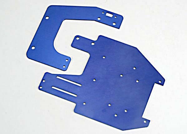 Traxxas 4130 - Chassis Plates T6 Aluminum (Front & Rear)