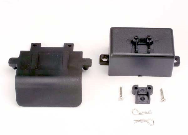 Traxxas 4132 - Bumper (rear)/ battery box/ body clips (2)