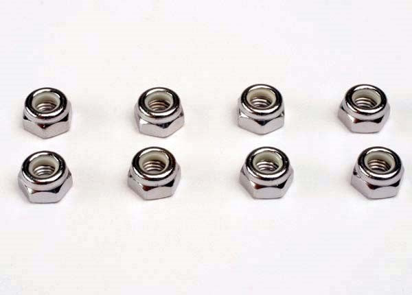 Traxxas 4147 - Wheel nuts 5mm nylon locking (8)