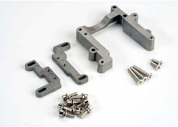 Traxxas 4460 - Engine Mount 2 Piece Aluminum (W/ Screws) (N. Rustler