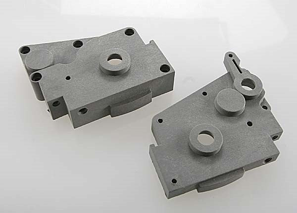 Traxxas 4491A - Gearbox Halves (Grey) (Left & Right)