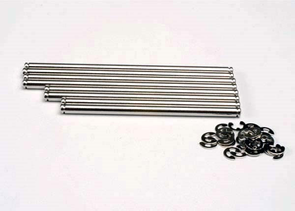 Traxxas 4939X - Suspension Pin Set Stainless Steel (W/ E-Clips)