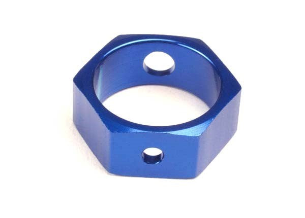 Traxxas 4966X - Brake adapter hex aluminum (blue) (use with HD shafts)