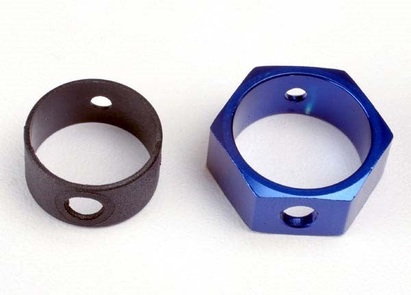 Traxxas 4966 - Brake Adapter Hex Aluminum (Blue)