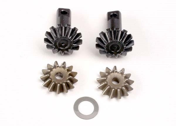 Traxxas 4982 - Diff Gear Set: 13-T Output gear shafts (2)/ 13-T spider gears (2)/ spider shaft (1)/ 6x10x0.5mm PTFE-coated washer (1)