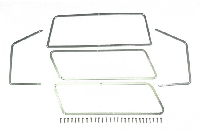 GPM Racing TRX4ZSP40 Scale Accessories Stainless Steel Window Frame for TRX-4 Ford Bronco - 33 piece set