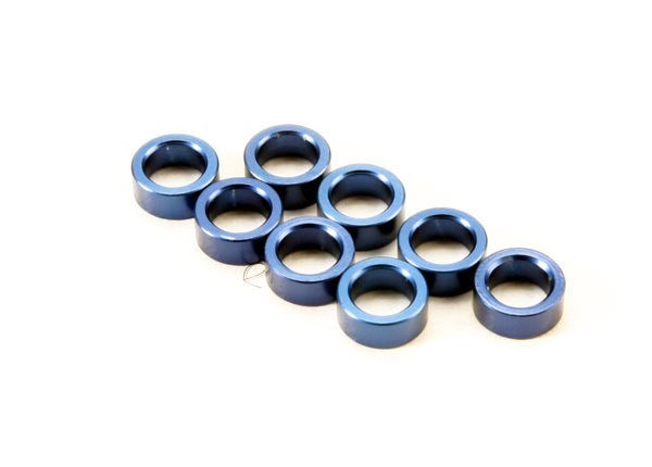 Traxxas 5133A - Spacer pushrod (aluminum blue) (use with 5318 or 5318X pushrod and 5358 progressive 2 rockers) (8)