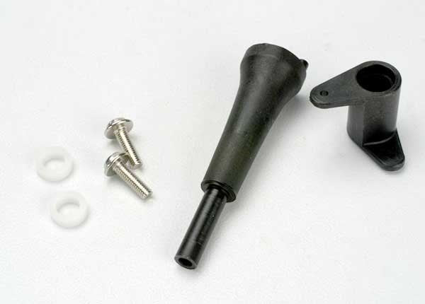 Traxxas 5167 - Slide carb linkage bellcrank post/ 5x8x2.5 plastic bushing (2)/ bellcrank/ 5x8x0.5 fiber washer (2)/ 3x10 WM