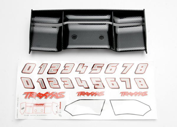 Traxxas 5446G - Wing Revo (Exo-Carbon Finish)/ Decal Sheet