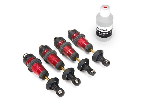 Traxxas 5460R - Shocks Gtr Aluminum Red-Anodized (Fully Assembled W/O