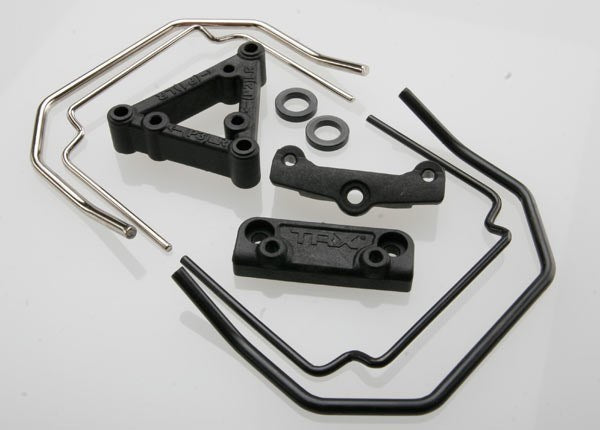 Traxxas 5496 - Sway Bar Mounts (Front & Rear) (Revo)/ Sway Bar wires (front & rear) (4)/ drill guide/ spacers