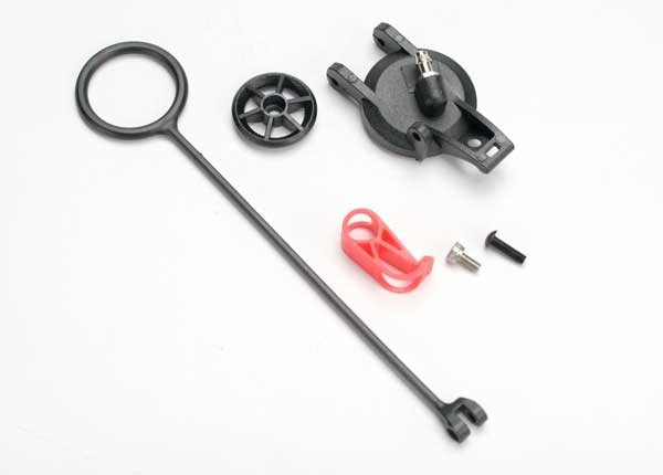 Traxxas 5547 - Pull ring (1)/ fuel tank cap (1)/ engine shut-off clamp (1)/ 3x10 BCS (1)