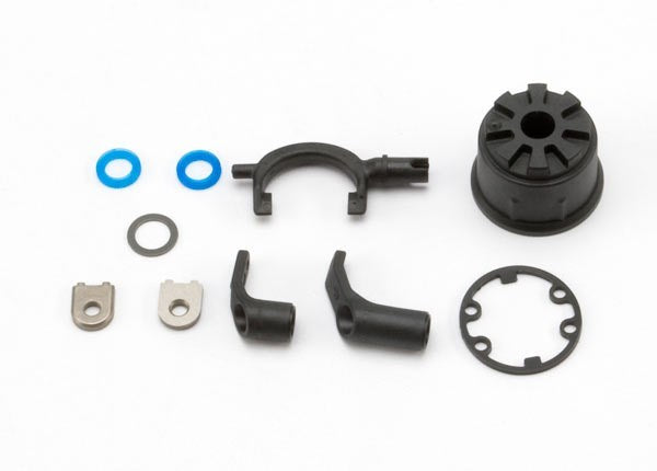 Traxxas 5681 - Carrier differential (heavy duty)/ differential fork/ linkage arms (front & rear)