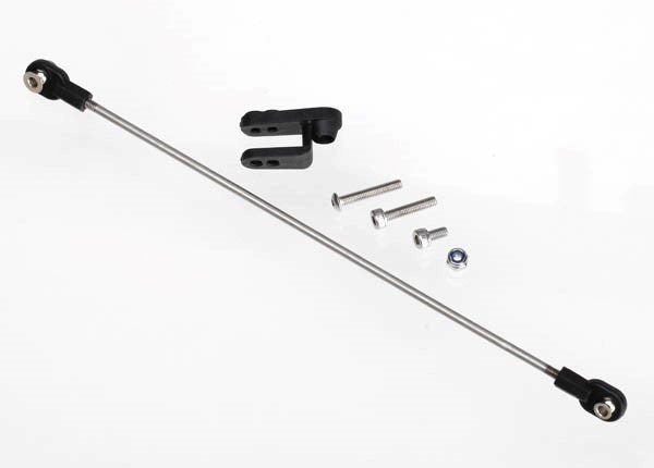 Traxxas 5741 - Rudder pushrod assembled/ servo horn/ 3x18mm BCS (stainless) (1)/ 3x15mm CS (stainless) (1)/ 3x6mm CS (stainless) (1)/ NL 3.0 (1)