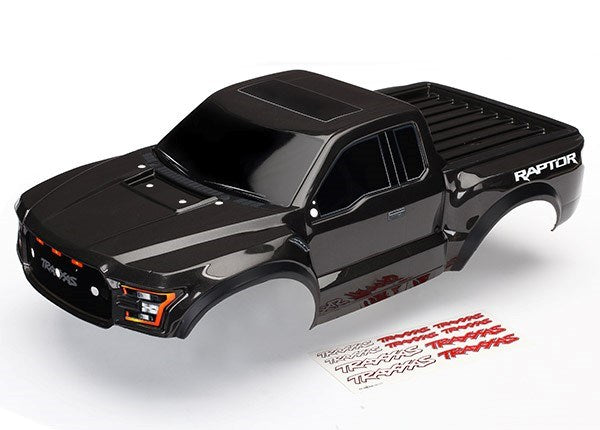 Traxxas 5826A - Body 2017 Ford Raptor Black (Heavy Duty)/ Decals